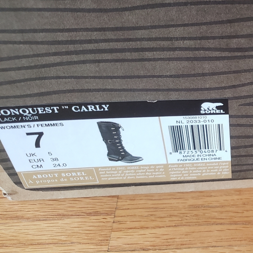 Sorel Conquest Carly boot size 7